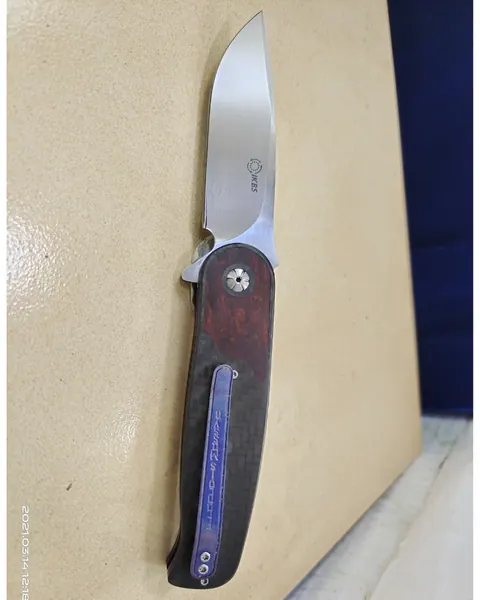 IKBS Flipper – Drop point,  ceramic balls -Left Hand by Francois Massyn