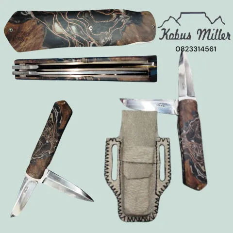 Double blade Linerlock by Kobus Miller