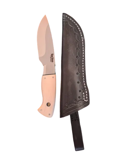 WZ Drop point hunter with Elephant ivory by Wayne Zietsman