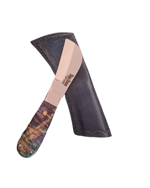 WZ Biltong Knife with Maple Burl by Wayne Zietsman
